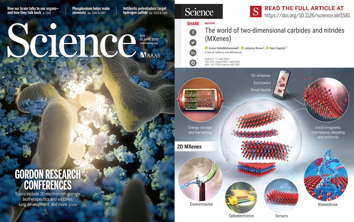 Our Review Article on MXenes Published in Science Magazine