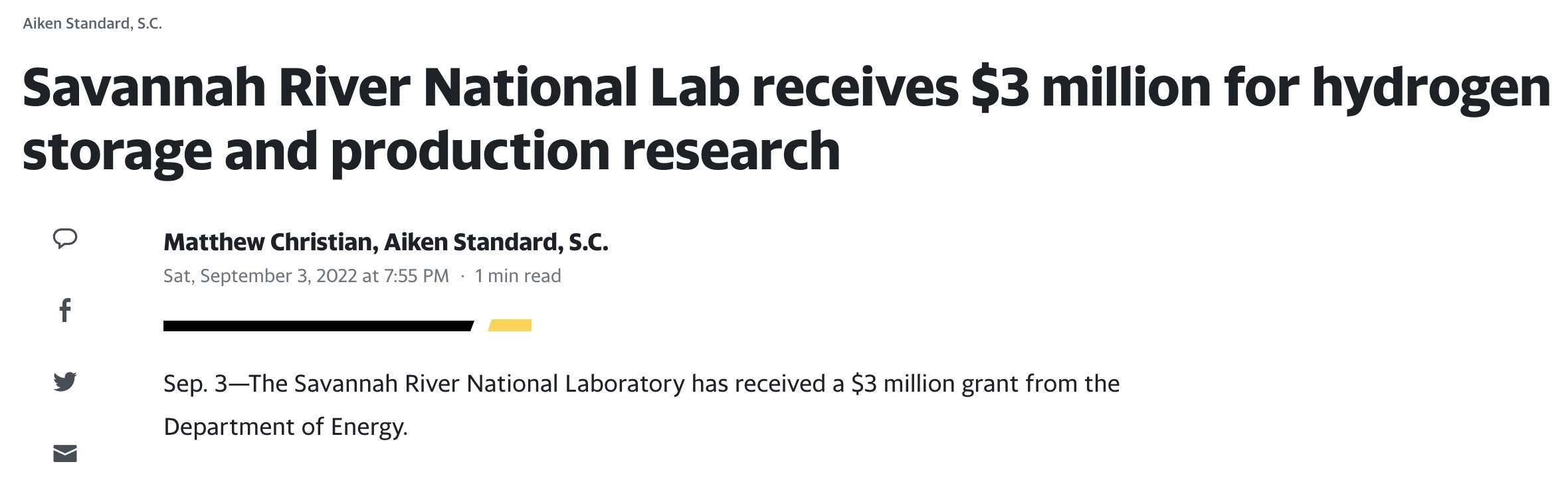 A.J. Drexel Nanomaterials Institute Part of $3M Award from the Dept of Energy to Savannah River National Laboratory