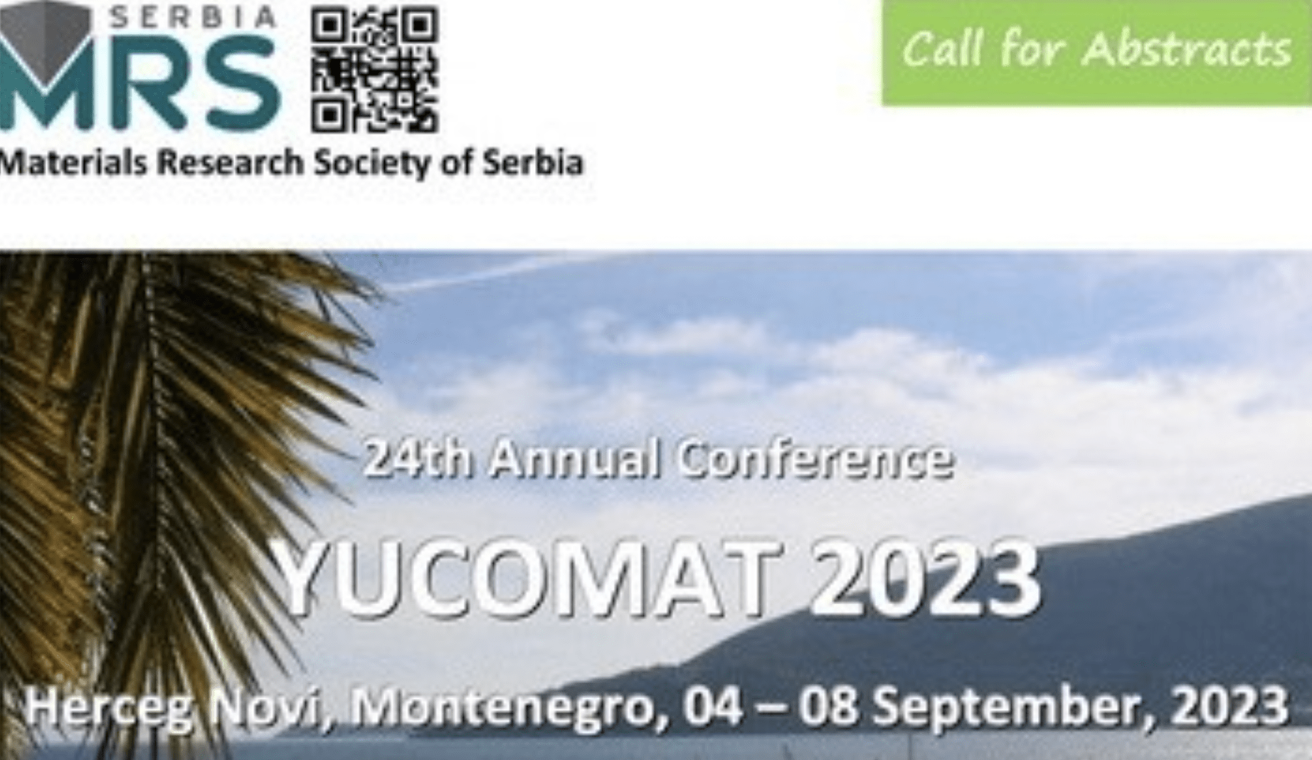 Extended! Submit your Abstract for the YUCOMAT through May 31!
