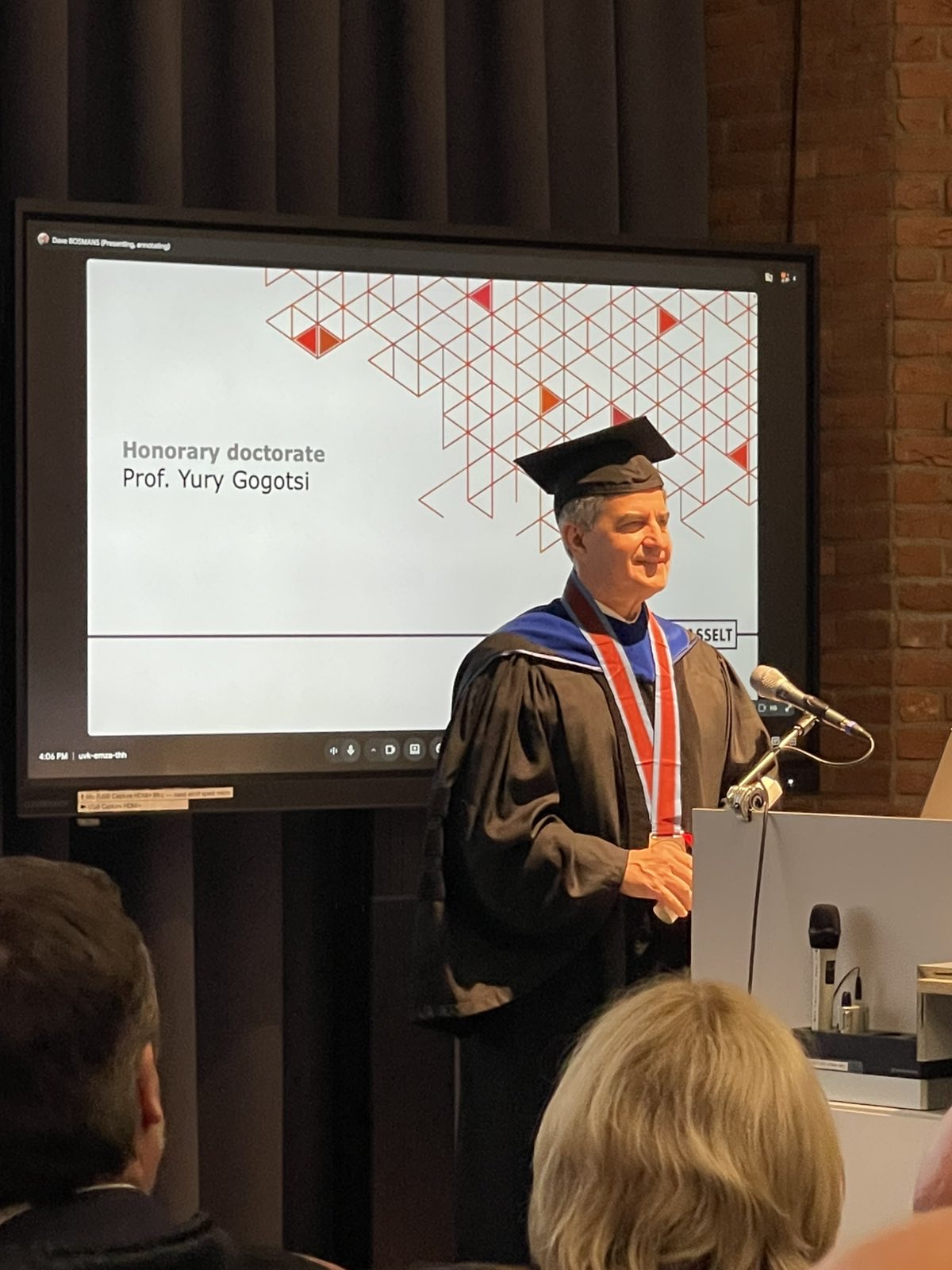 Professor Gogotsi’s honorary doctorate